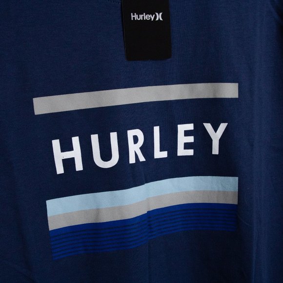 Hurley Mens Graphic Tee Diffused Blue Size L NWT - Picture 4 of 4